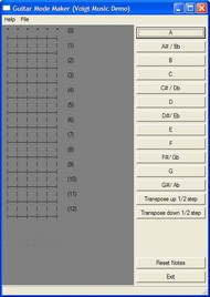 Bass Guitar Mode Maker screenshot